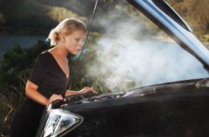 overheated car engine